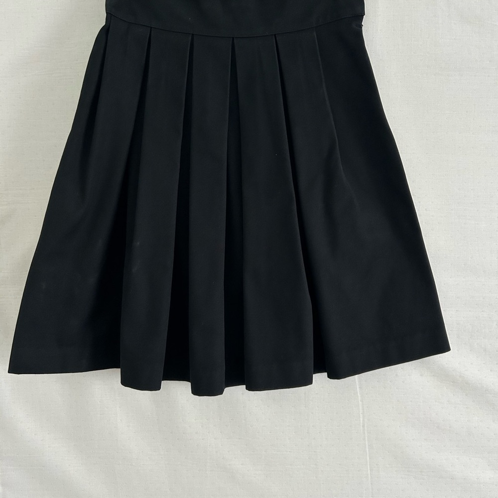 ANN MASHBURN Black Pleated Mini Skirt